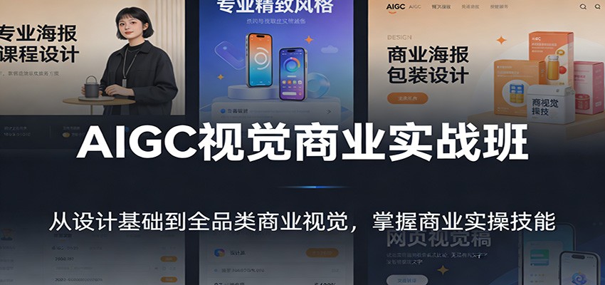 AIGC视觉商业实战班：从设计基础到全品类商业视觉，掌握商业实操技能|雷宸资源库