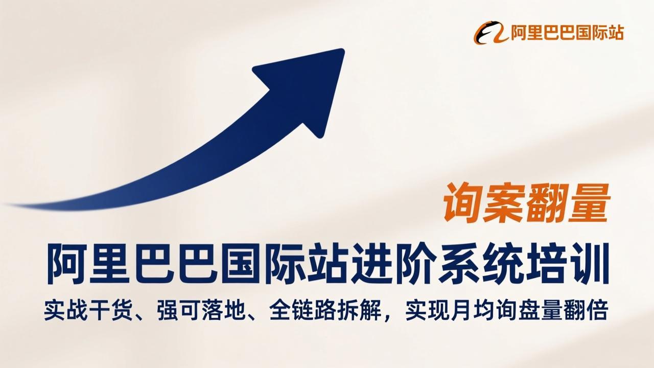 阿里巴巴国际站进阶系统培训，实战干货、强可落地、全链路拆解，实现月均询盘量翻倍 - 雷宸资源库|雷宸资源库