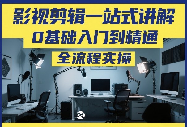 影视剪辑一站式讲解，0基础入门到精通，全流程实操 - 雷宸资源库|雷宸资源库