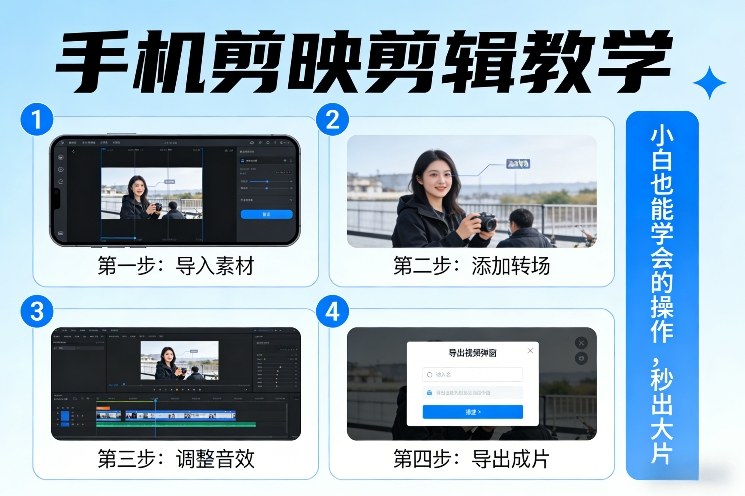 手机剪映剪辑教学，小白也能学会的操作，秒出大片|雷宸资源库