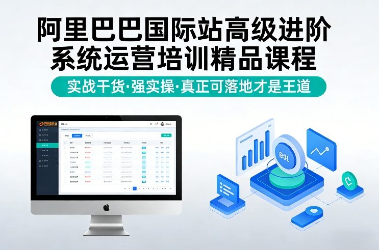 阿里巴巴国际站高级进阶系统运营培训精品课程，实战干货，强实操，真正可落地才是王道 - 雷宸资源库|雷宸资源库