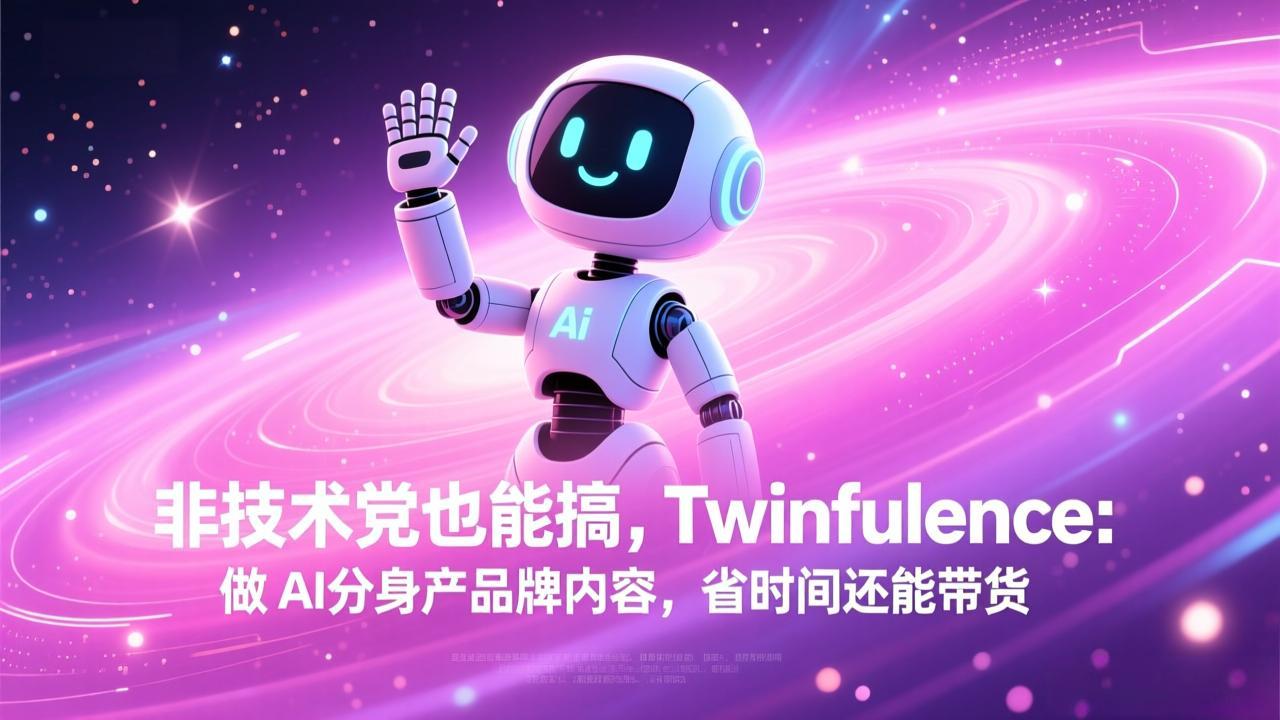 非技术党也能搞!Twinfluence:做 AI 分身产品牌内容,省时间还能带货|雷宸资源库