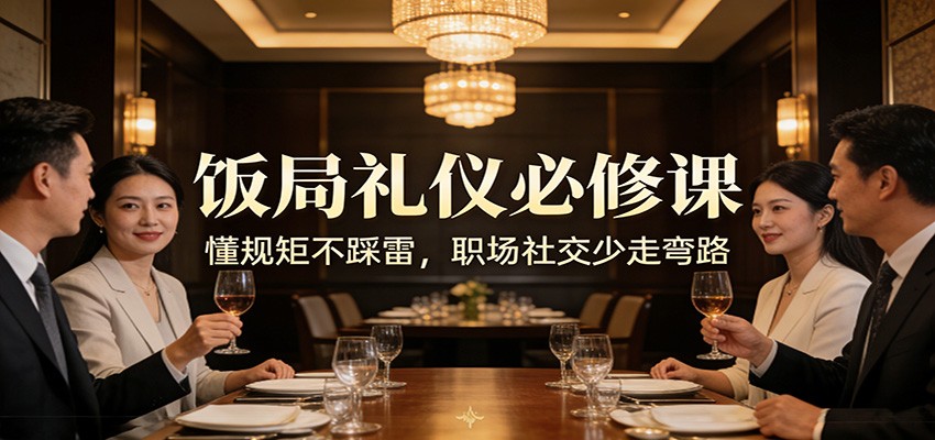 公众号收费文章：《饭局礼仪必修课：懂规矩不踩雷，职场社交少走弯路》 - 雷宸资源库|雷宸资源库