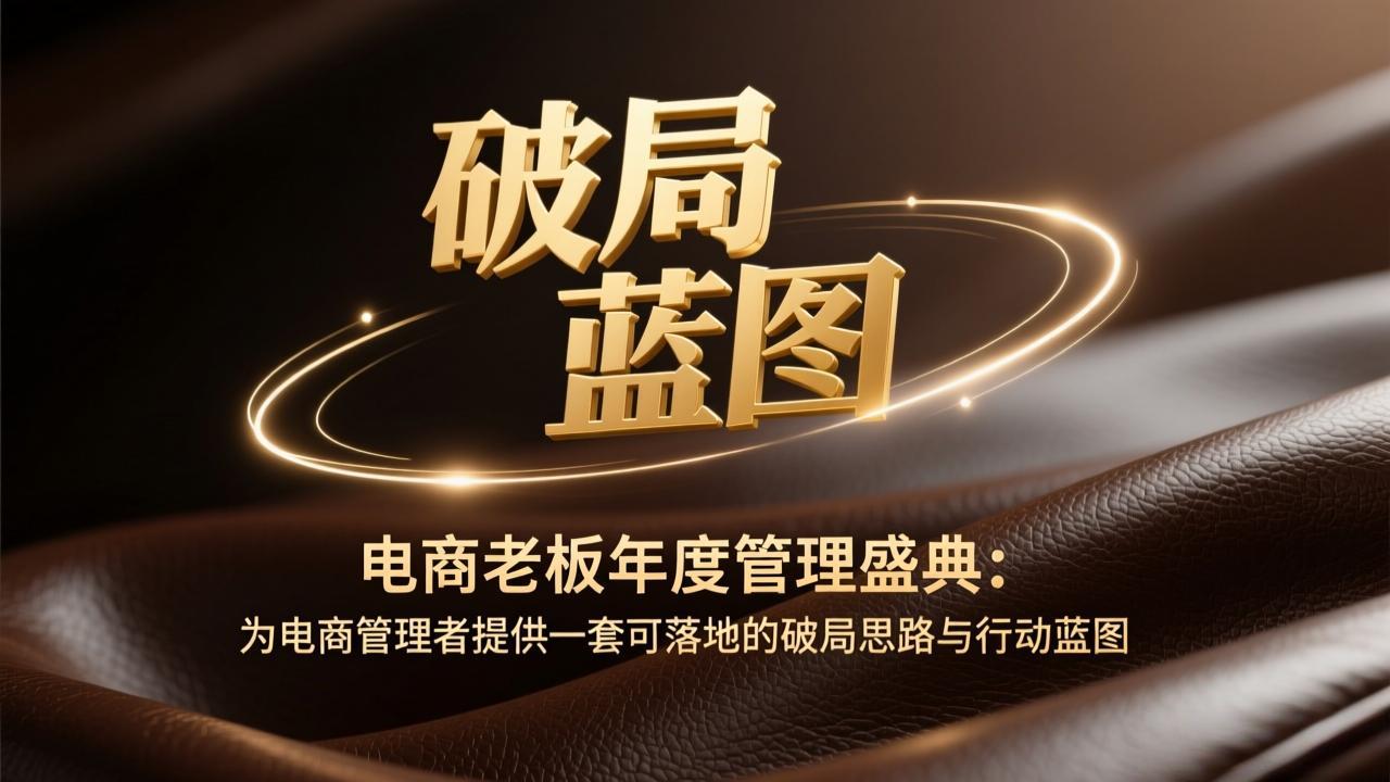 电商老板年度管理盛典：为电商管理者提供一套可落地的破局思路与行动蓝图|雷宸资源库