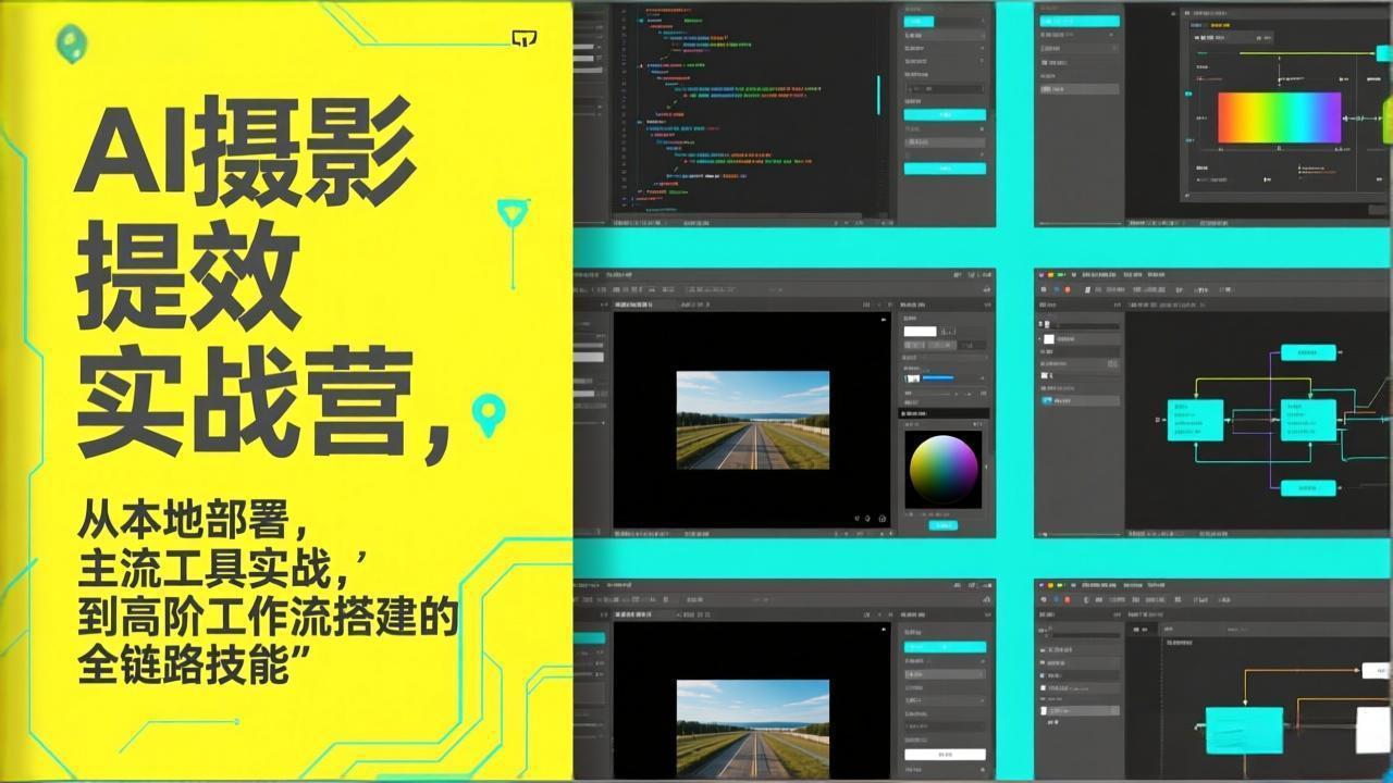 AI+摄影提效实战营，从本地部署，主流工具实战，到高阶工作流搭建的全链路技能 - 雷宸资源库|雷宸资源库