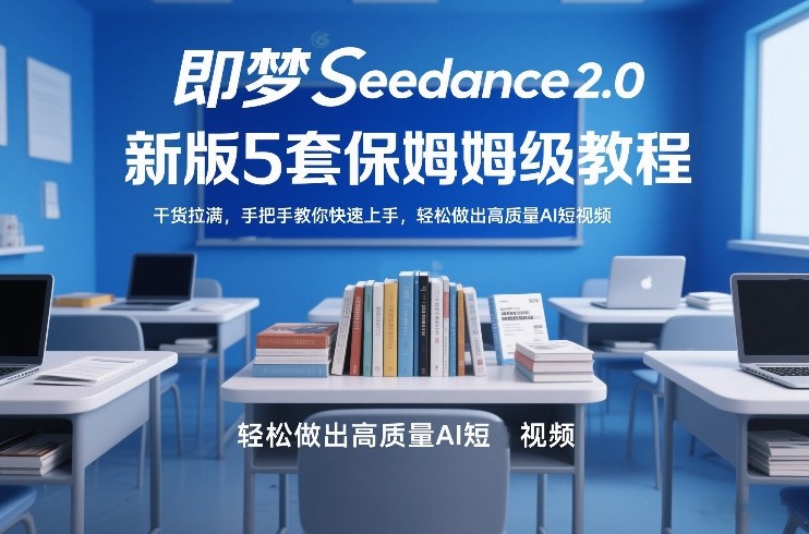 即梦Seedance2.0新版5套保姆级教程，干货拉满，手把手教你快速上手，轻松做出高质量AI短视频|雷宸资源库