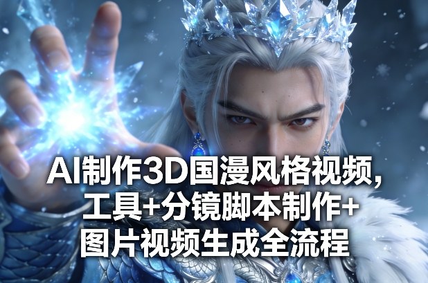 AI制作3D国漫风格视频，工具+分镜脚本制作+图片视频生成全流程|雷宸资源库