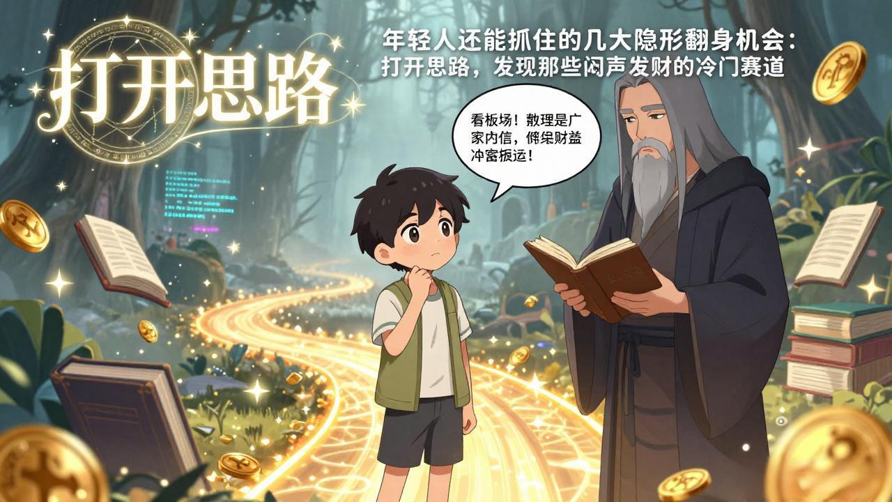 付费文1+2：年轻人还能抓住的几大隐形翻身机会：打开思路，发现那些闷声发财的冷门赛道|雷宸资源库