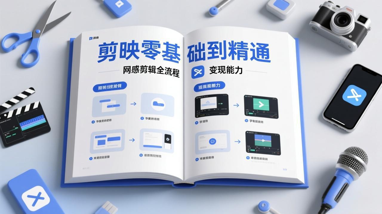 剪映零基础也能快速上手，从入门到精通掌握网感剪辑全流程，掌握能直接变现的剪辑能力|雷宸资源库