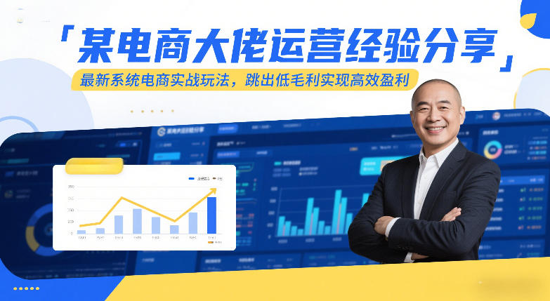 某电商大佬运营经验分享，最新系统电商实战玩法，跳出低毛利实现高效盈利(更新)|雷宸资源库