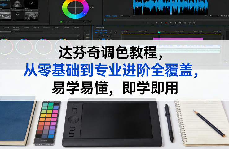 达芬奇调色教程，从零基础到专业进阶全覆盖，易学易懂，即学即用|雷宸资源库