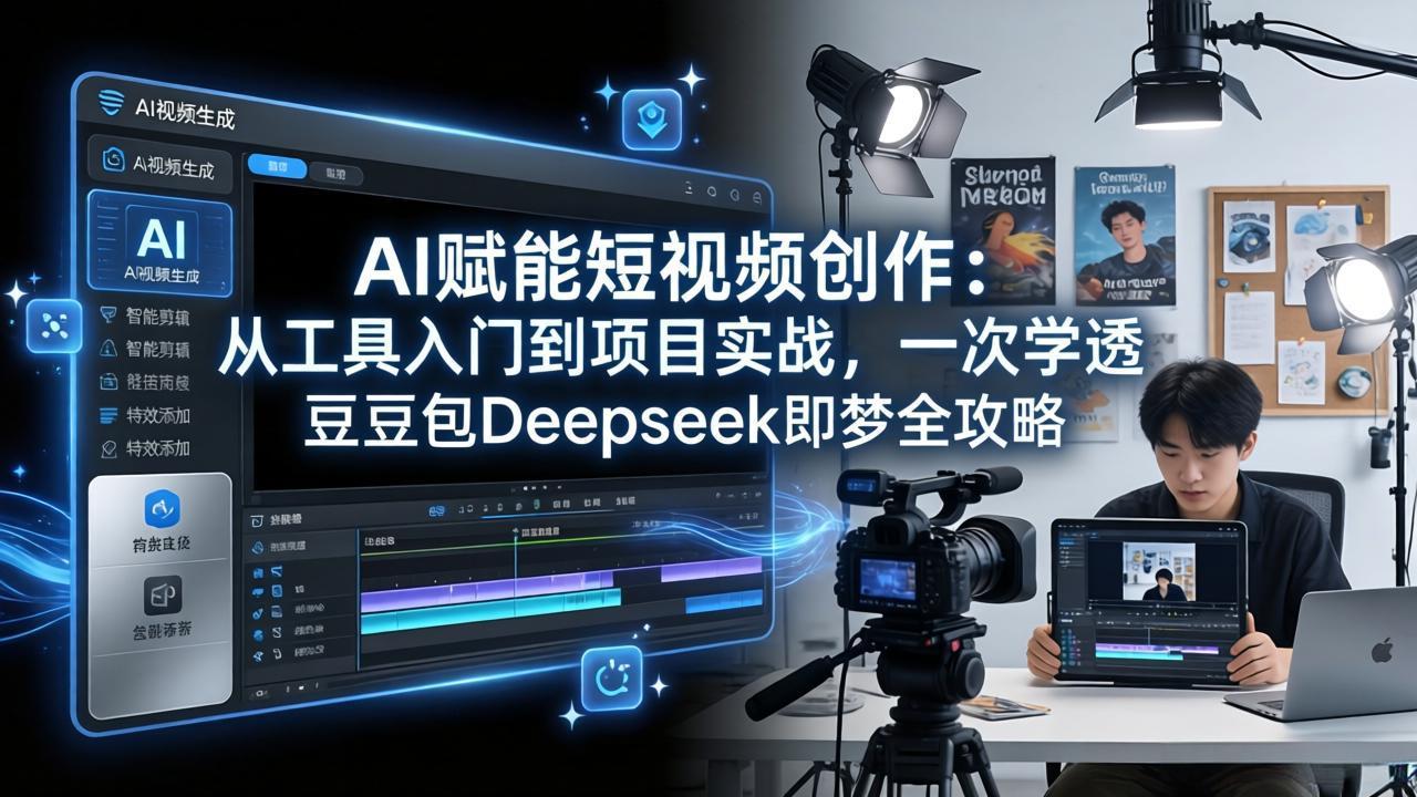 AI赋能短视频创作：从工具入门到项目实战，一次学透豆包Deepseek即梦全攻略 - 雷宸资源库|雷宸资源库