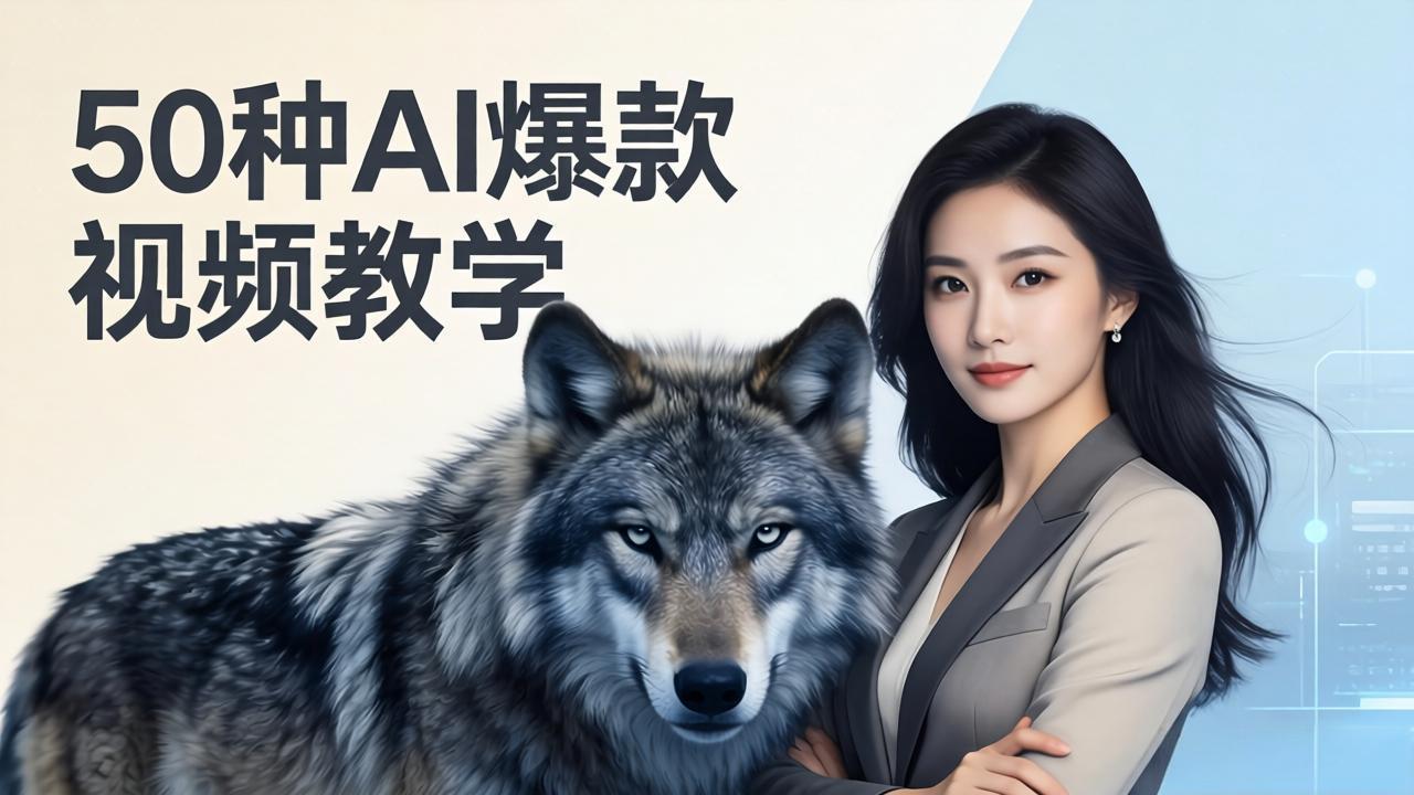 50种AI爆款视频教学：影视级古诗词+治愈萌宠+山海经蛟龙，高阶宝典商业落地 - 雷宸资源库|雷宸资源库