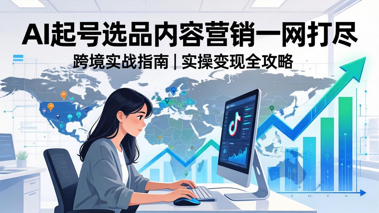 2026 TikTok 跨境AI实操：从零基础到变现全流程，AI起号选品内容营销一网打尽 - 雷宸资源库|雷宸资源库