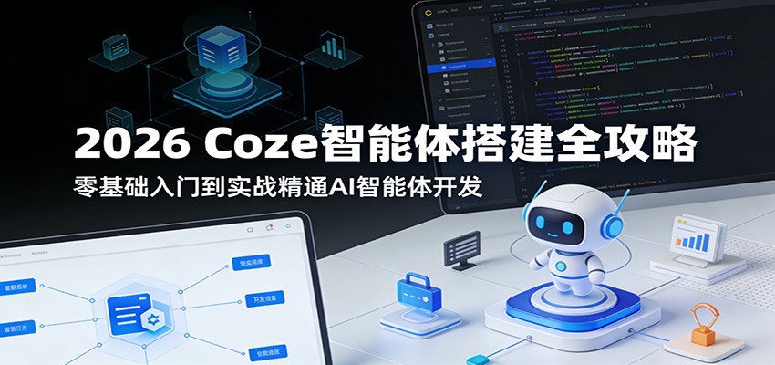 2026 Coze智能体搭建全攻略：零基础入门到实战精通AI智能体开发|雷宸资源库