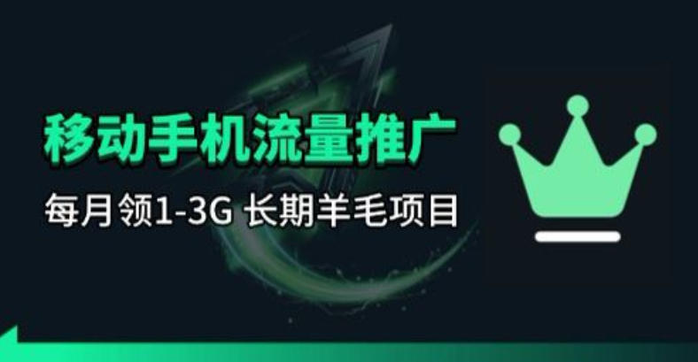 手机流量领取推广_每月一轮，刚需类的长期项目|雷宸资源库