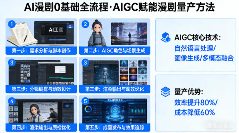 AI漫剧0基础全流程，快速掌握AIGC赋能的漫剧量产方法|雷宸资源库