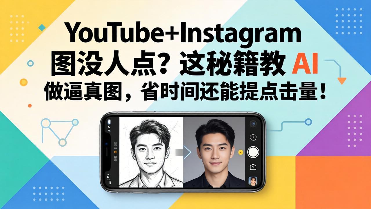 YouTube+Instagram图没人点？这秘籍教 AI 做逼真图，省时间还能提点击量|雷宸资源库