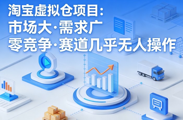 淘宝虚拟仓项目，市场大，需求广，零竞争，赛道几乎没人操作(更新0410) - 雷宸资源库|雷宸资源库