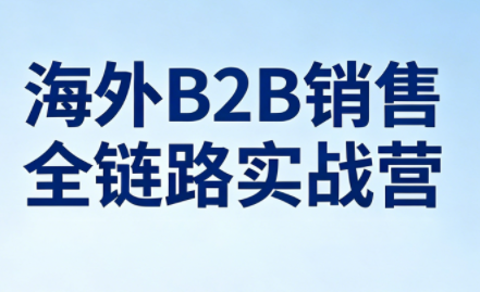 雨哥·海外B2B销售全链路实战营|雷宸资源库