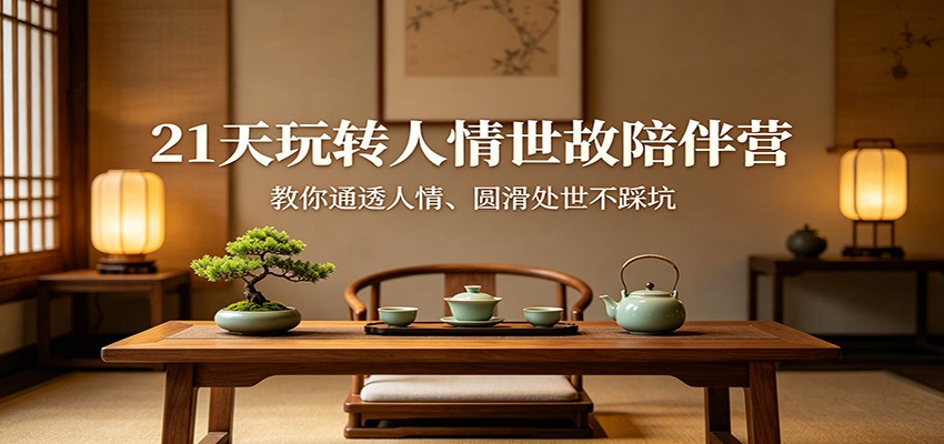 21天玩转人情世故陪伴营：教你通透人情、圆滑处世不踩坑 - 雷宸资源库|雷宸资源库