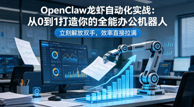 OpenClaw龙虾自动化实战：从0到1打造你的全能办公机器人，立刻解放双手，效率直接拉满 - 雷宸资源库|雷宸资源库