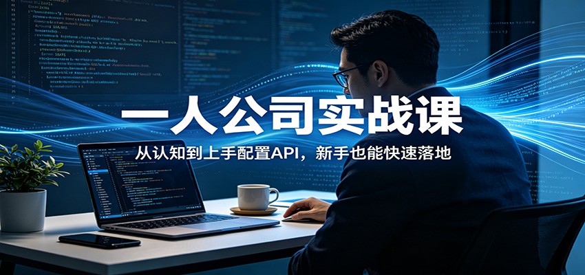 一人公司实战课：从认知到上手配置API，新手也能快速落地 - 雷宸资源库|雷宸资源库