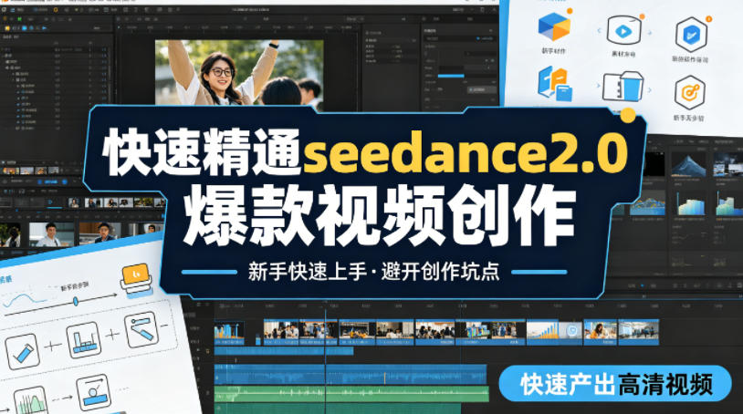 快速精通seedance2.0爆款视频创作，快速产出高清视频，避开大量创作坑点，新手也能快速上手|雷宸资源库