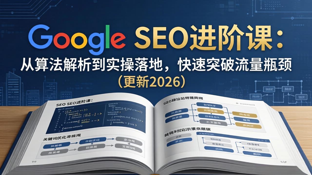 Google SEO进阶课：从算法解析到实操落地，快速突破流量瓶颈(更新2026|雷宸资源库