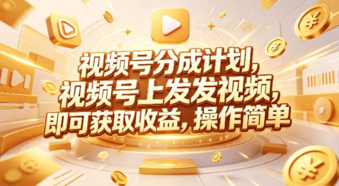 视频号分成计划，599元众筹的Red团队课程，视频号上发发视频，即可获取收益，操作简单|雷宸资源库