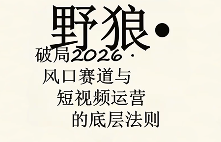 野狼团队·多平台实操运营课(更新4月)|雷宸资源库